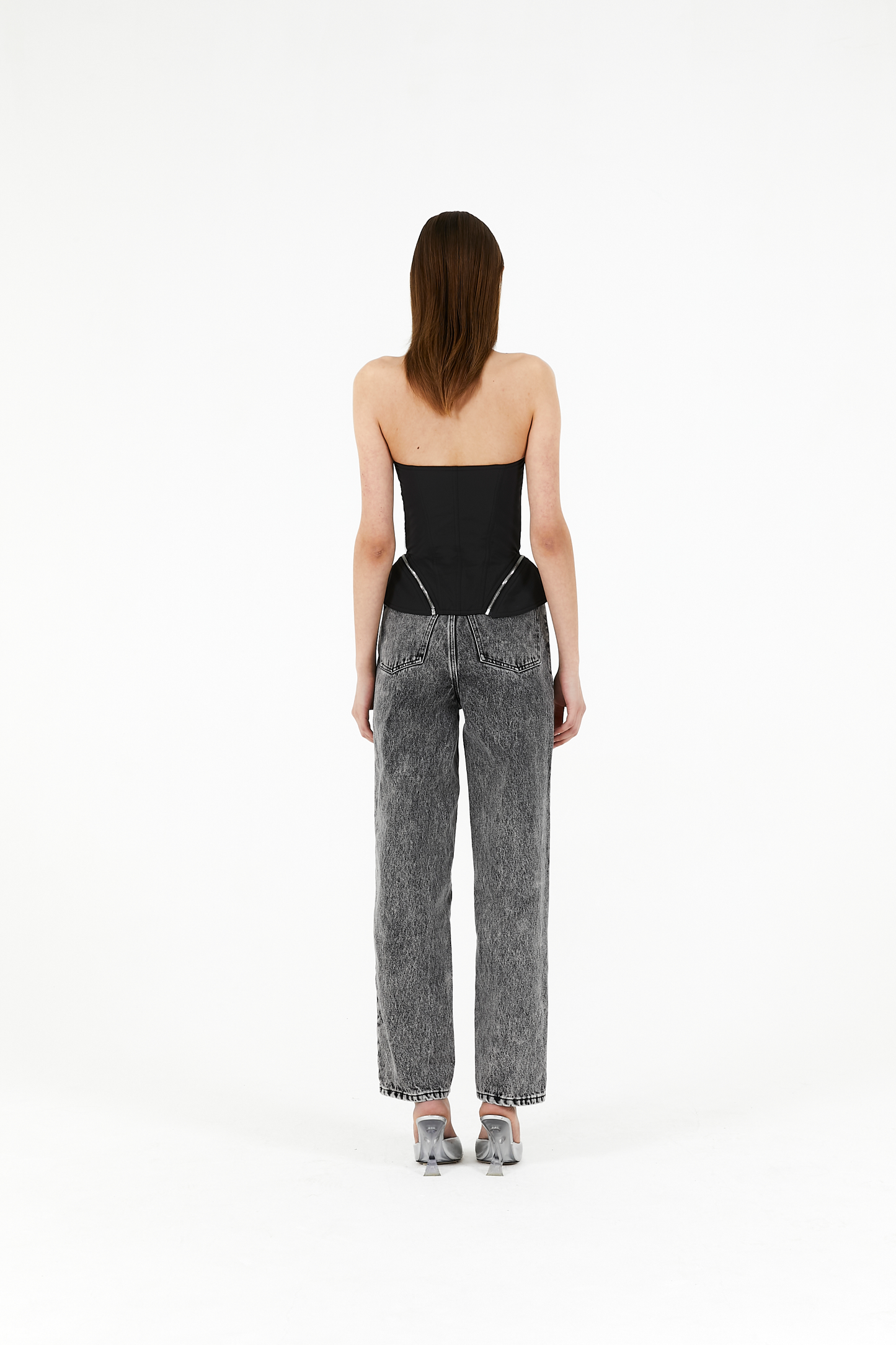 Nylon zip lock corset