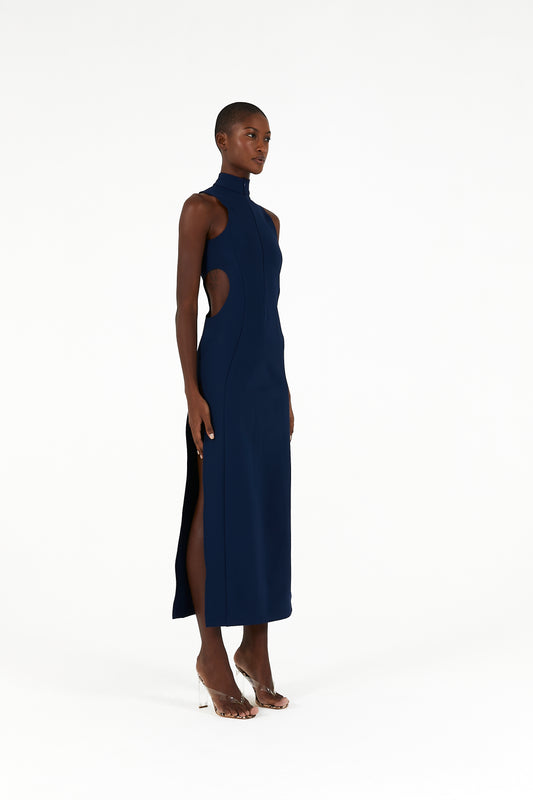 Maxi dress with cutouts