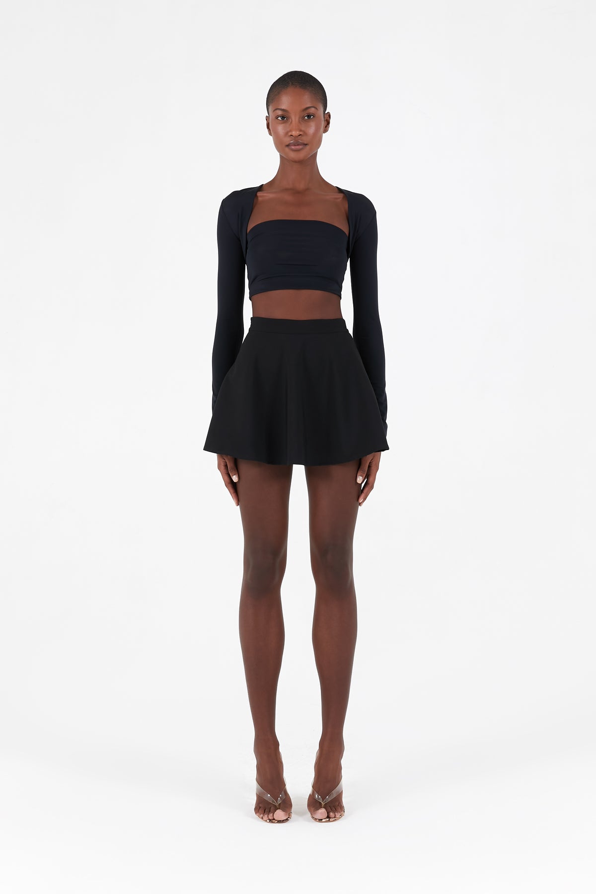 Full-length bolero sleeves