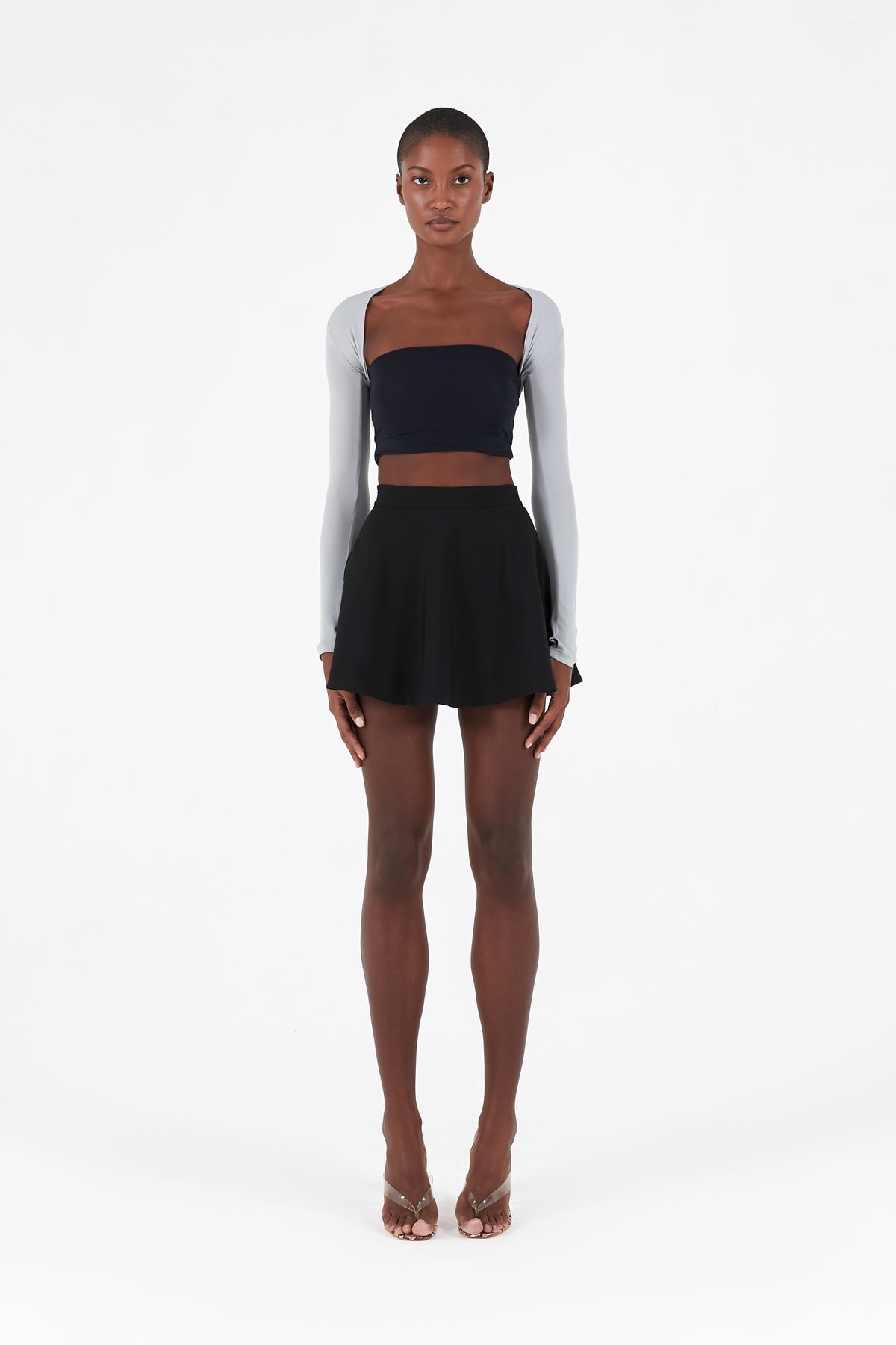 Full-length bolero sleeves