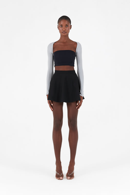 Full-length bolero sleeves