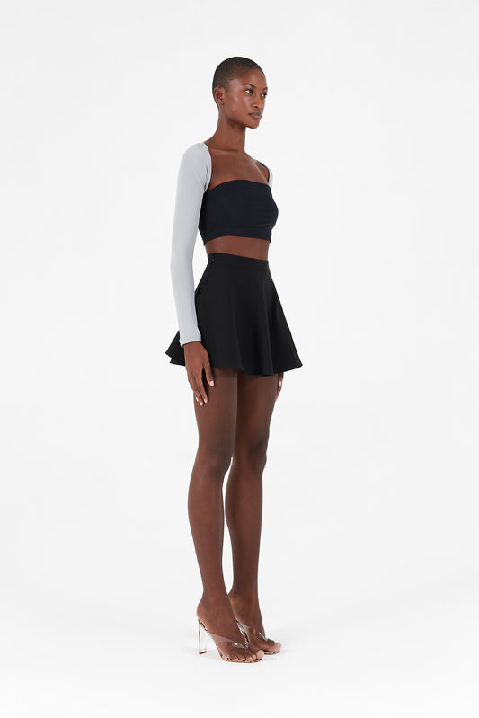 Full-length bolero sleeves