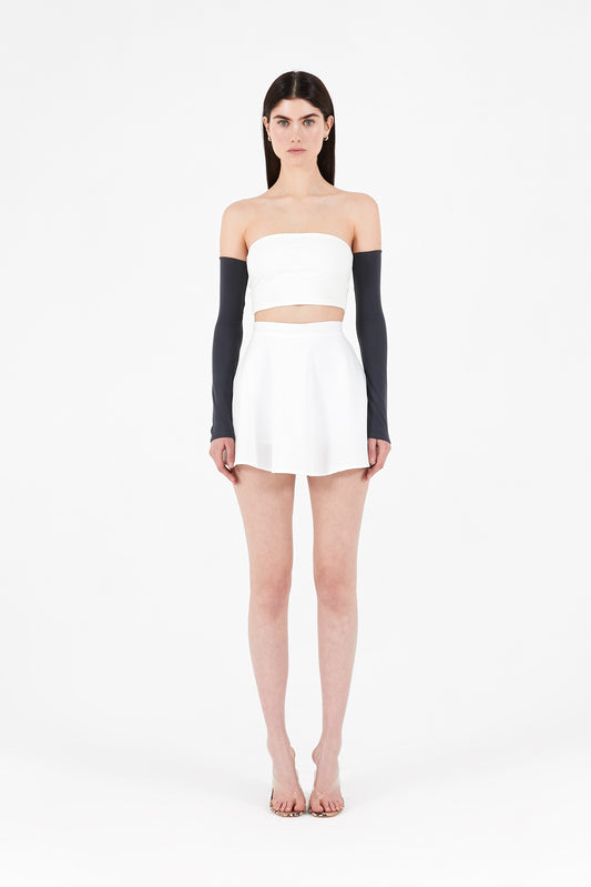 Mid-shoulder sleeves
