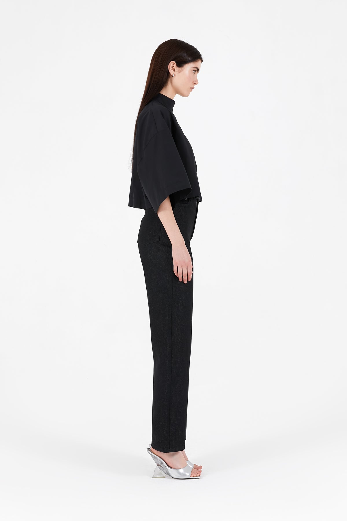 Cropped kimono shirt