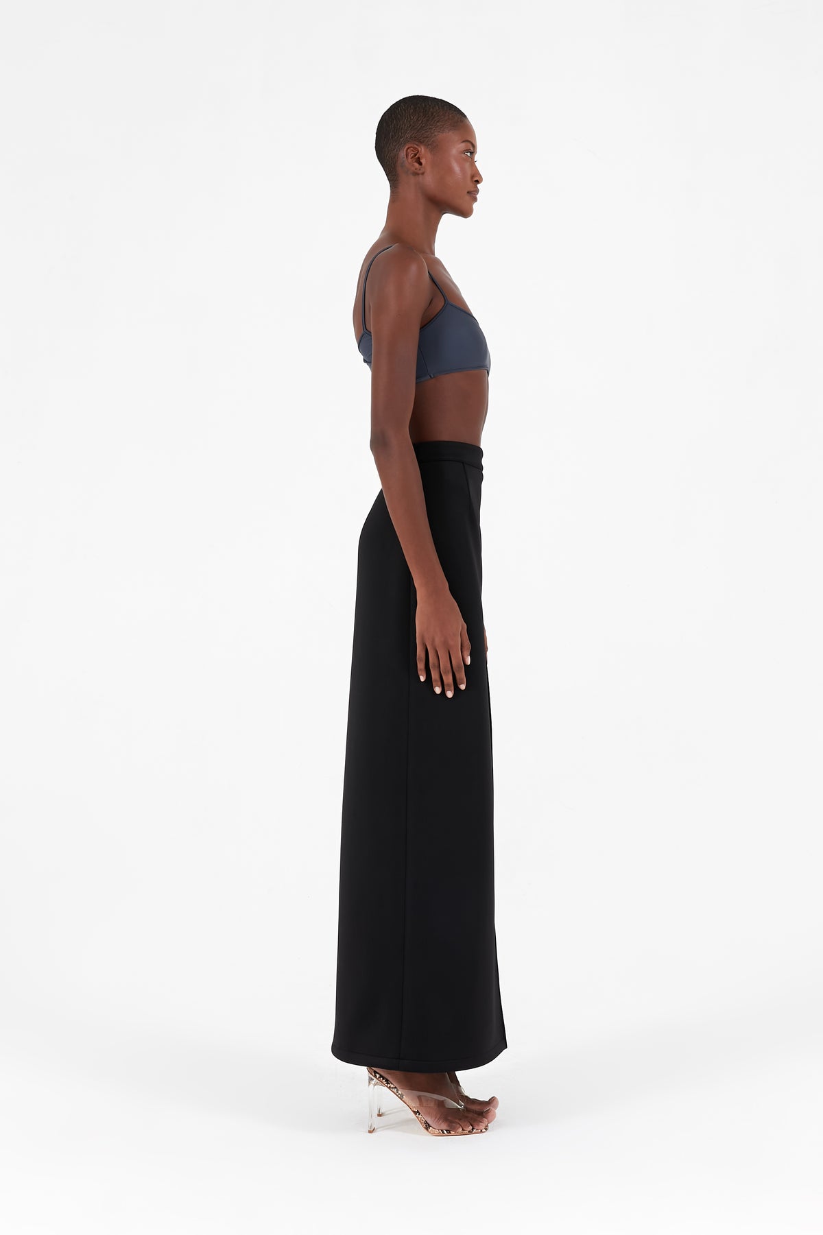 Maxi skirt with opening
