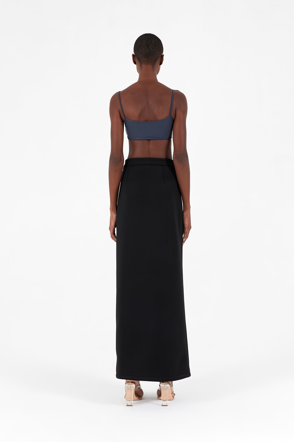 Maxi skirt with opening