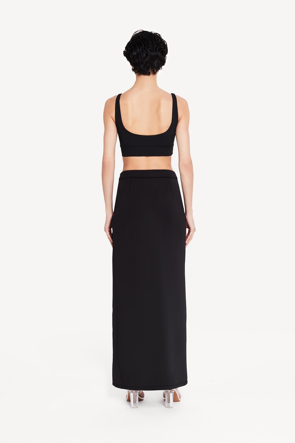 Maxi skirt with opening